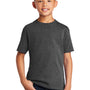 Port & Company Youth Core Short Sleeve Crewneck T-Shirt - Heather Dark Grey