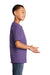 Port & Company PC54Y Youth Core Short Sleeve Crewneck T-Shirt Heather Purple Model Side