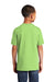 Port & Company PC54Y Youth Core Short Sleeve Crewneck T-Shirt Lime Green Model Back