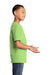 Port & Company PC54Y Youth Core Short Sleeve Crewneck T-Shirt Lime Green Model Side