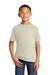 Port & Company PC54Y Youth Core Short Sleeve Crewneck T-Shirt Natural Model Front