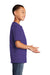 Port & Company PC54Y Youth Core Short Sleeve Crewneck T-Shirt Purple Model Side