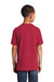 Port & Company PC54Y Youth Core Short Sleeve Crewneck T-Shirt Red Model Back