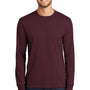 Port & Company Mens Core Long Sleeve Crewneck T-Shirt - Athletic Maroon