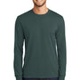 Port & Company Mens Core Long Sleeve Crewneck T-Shirt - Dark Green