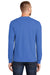 Port & Company PC55LS/PC55LST Mens Core Long Sleeve Crewneck T-Shirt Royal Blue Model Back