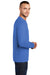 Port & Company PC55LS/PC55LST Mens Core Long Sleeve Crewneck T-Shirt Royal Blue Model Side