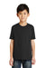 Port & Company PC55Y Youth Core Short Sleeve Crewneck T-Shirt Jet Black Model Front