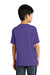 Port & Company PC55Y Youth Core Short Sleeve Crewneck T-Shirt Purple Model Back