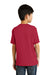 Port & Company PC55Y Youth Core Short Sleeve Crewneck T-Shirt Red Model Back