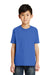 Port & Company PC55Y Youth Core Short Sleeve Crewneck T-Shirt Royal Blue Model Front