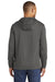 Port & Company PC590H Mens Dry Zone Performance Moisture Wicking Fleece Hooded Sweatshirt Hoodie Charcoal Grey Model Back