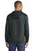 Port & Company PC590H Mens Dry Zone Performance Moisture Wicking Fleece Hooded Sweatshirt Hoodie Jet Black Model Back