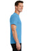 Port & Company PC61/PC61T Mens Essential Short Sleeve Crewneck T-Shirt Aquatic Blue Model Side