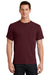 Port & Company PC61/PC61T Mens Essential Short Sleeve Crewneck T-Shirt Athletic Maroon Model Front