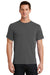 Port & Company PC61/PC61T Mens Essential Short Sleeve Crewneck T-Shirt Charcoal Grey Model Front