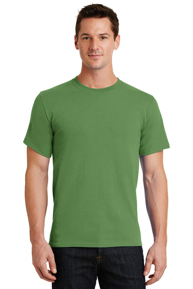 Port & Company PC61/PC61T Mens Essential Short Sleeve Crewneck T-Shirt Dill Green Model Front