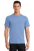 Port & Company PC61/PC61T Mens Essential Short Sleeve Crewneck T-Shirt Light Blue Model Front