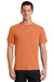 Port & Company PC61/PC61T Mens Essential Short Sleeve Crewneck T-Shirt Orange Sherbet Model Front