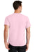 Port & Company PC61/PC61T Mens Essential Short Sleeve Crewneck T-Shirt Pale Pink Model Back