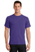 Port & Company PC61/PC61T Mens Essential Short Sleeve Crewneck T-Shirt Purple Model Front