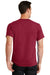 Port & Company PC61/PC61T Mens Essential Short Sleeve Crewneck T-Shirt Rich Red Model Back