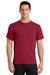 Port & Company PC61/PC61T Mens Essential Short Sleeve Crewneck T-Shirt Rich Red Model Front