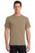 Port & Company PC61/PC61T Mens Essential Short Sleeve Crewneck T-Shirt Sand Model Front