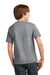 Port & Company PC61Y Youth Essential Short Sleeve Crewneck T-Shirt Heather Grey Model Back