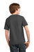 Port & Company PC61Y Youth Essential Short Sleeve Crewneck T-Shirt Charcoal Grey Model Back