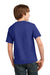 Port & Company PC61Y Youth Essential Short Sleeve Crewneck T-Shirt Deep Marine Blue Model Back