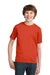 Port & Company PC61Y Youth Essential Short Sleeve Crewneck T-Shirt Orange Model Front