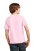 Port & Company PC61Y Youth Essential Short Sleeve Crewneck T-Shirt Pale Pink Model Back