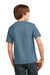 Port & Company PC61Y Youth Essential Short Sleeve Crewneck T-Shirt Stonewashed Blue Model Back