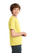 Port & Company PC61Y Youth Essential Short Sleeve Crewneck T-Shirt Yellow Model Side