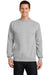 Port & Company PC78 Mens Core Pill Resistant Fleece Crewneck Sweatshirt Ash Grey Model Front