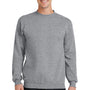 Port & Company Mens Core Pill Resistant Fleece Crewneck Sweatshirt - Heather Grey