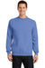 Port & Company PC78 Mens Core Pill Resistant Fleece Crewneck Sweatshirt Carolina Blue Model Front