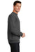 Port & Company PC78 Mens Core Pill Resistant Fleece Crewneck Sweatshirt Charcoal Grey Model Side