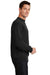 Port & Company PC78 Mens Core Pill Resistant Fleece Crewneck Sweatshirt Jet Black Model Side