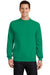 Port & Company PC78 Mens Core Pill Resistant Fleece Crewneck Sweatshirt Kelly Green Model Front