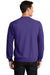 Port & Company PC78 Mens Core Pill Resistant Fleece Crewneck Sweatshirt Purple Model Back