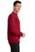 Port & Company PC78 Mens Core Pill Resistant Fleece Crewneck Sweatshirt Red Model Side