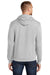 Port & Company PC78H/PC78HT Mens Core Pill Resistant Fleece Hooded Sweatshirt Hoodie Ash Grey Model Back