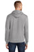 Port & Company PC78H/PC78HT Mens Core Pill Resistant Fleece Hooded Sweatshirt Hoodie Heather Grey Model Back