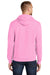 Port & Company PC78H/PC78HT Mens Core Pill Resistant Fleece Hooded Sweatshirt Hoodie Candy Pink Model Back