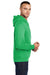 Port & Company PC78H/PC78HT Mens Core Pill Resistant Fleece Hooded Sweatshirt Hoodie Clover Green Model Side