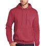 Port & Company Mens Core Pill Resistant Fleece Hooded Sweatshirt Hoodie - Heather Red