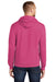 Port & Company PC78H/PC78HT Mens Core Pill Resistant Fleece Hooded Sweatshirt Hoodie Heather Sangria Pink Model Back