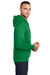 Port & Company PC78H/PC78HT Mens Core Pill Resistant Fleece Hooded Sweatshirt Hoodie Kelly Green Model Side